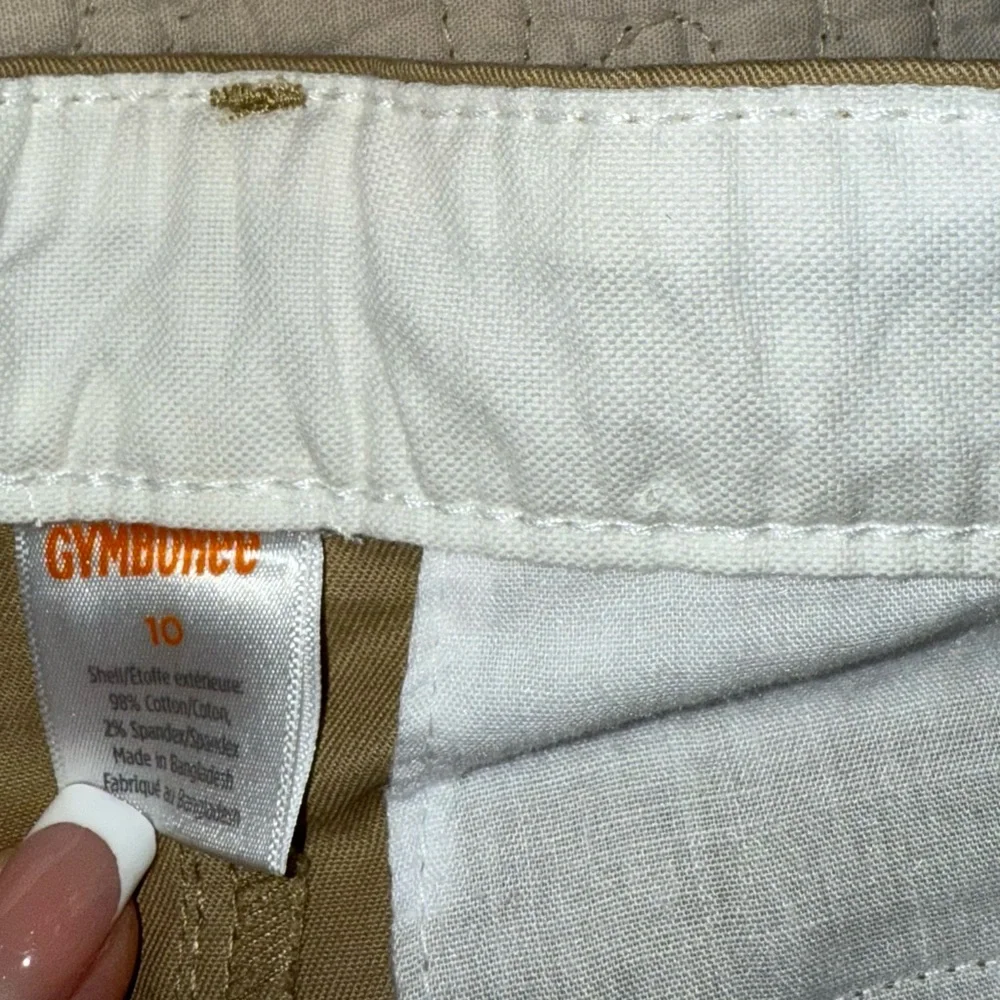 Gymboree Khaki‎ Chinos with Navy Stripe